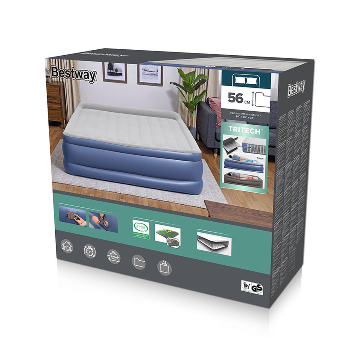 Pat Gonflabil Bestway 203 x 193 x 56 cm